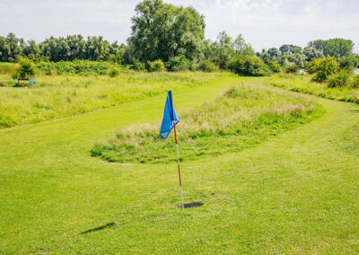 Voetgolf baan bij MultiGolf in Maurik